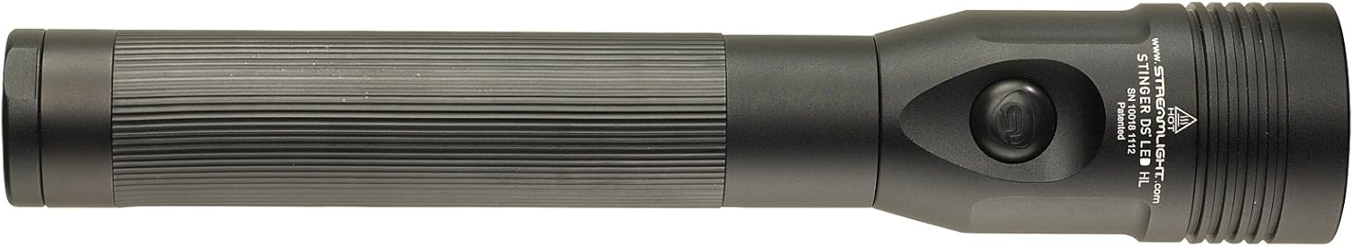 Streamlight 75458 Stinger DS LED High Lumen Rechargeable Flashlight with 120-Volt AC/12-Volt DC Piggyback Charger - 800 Lumens - Basic Handheld Flashlights - 