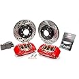 Wilwood Brake System, Forged DPHA, Front, 4 Piston Caliper, 10.320 in Drilled/Slotted Iron Rotor, Offset Hat, Aluminum, Red Anodized, Acura Integra/Honda Civic/Fit 1990-2013, Kit