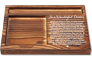 LLXXEYOPQDXZ Appreciation Gifts for Doctor, to A Wonderful Doctor, Doctor Retirement Gifts for Women, Doctor Graduation Gifts, Best Doctor Office Desk Decor Gifts Self-Stick Note Pad Holders YB411