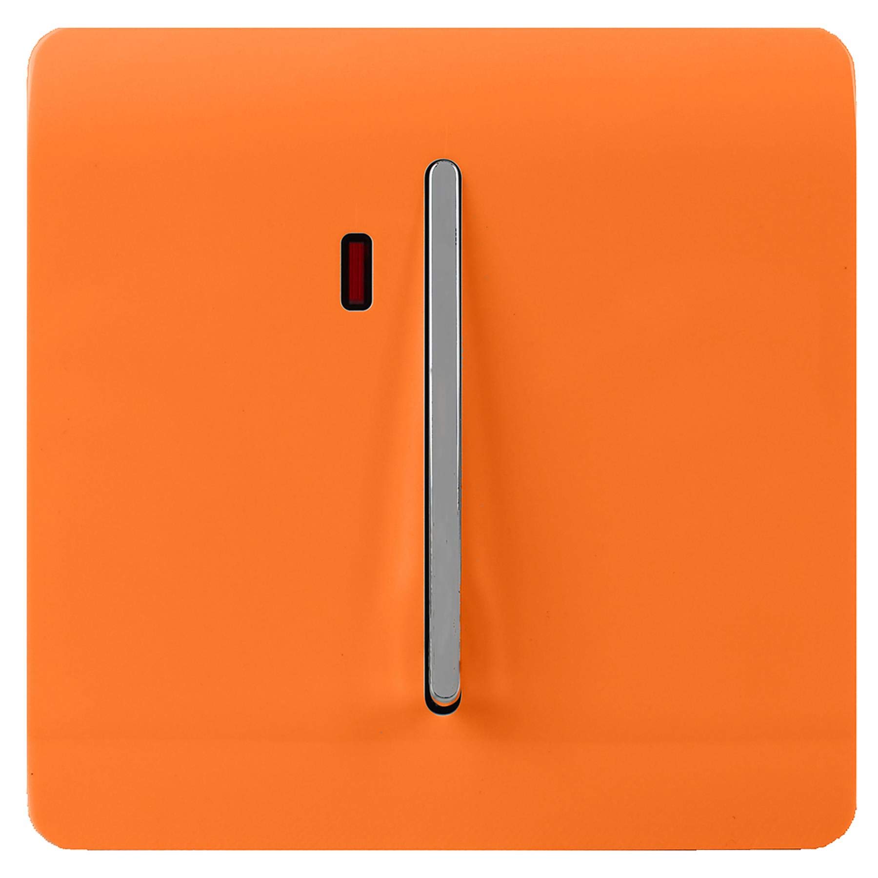 Trendi Artistic Modern Glossy 20 A Tactile Light Switch & Neon Insert Orange