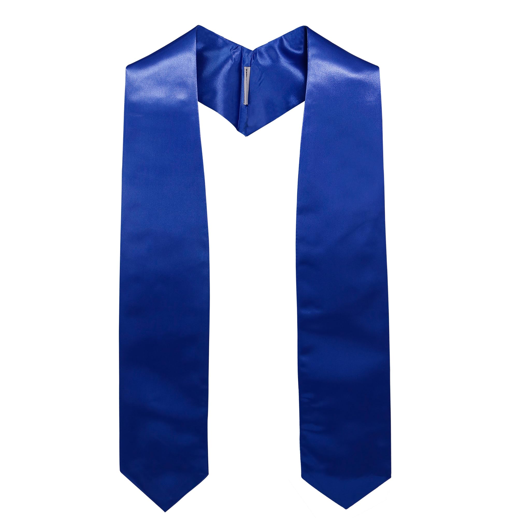 GraduationMall Graduation Stole for Adults Clergy Choral Stoles Academic Sash for School Church Ceremony Unisex 60" 152cm Royal Blue