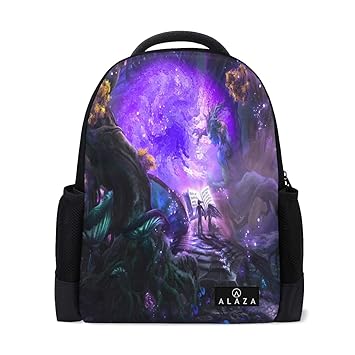 Amazoncom Travel Laptop Backpack Women Print Bookbags