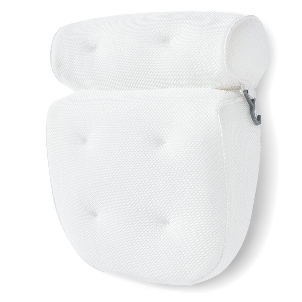 Idle Hippo Bath Pillow Bathtub Spa Pillow with 6 Upgraded Non-Slip Suction Cups, Extra Thick Bathtub Cushion for Head, Neck, Back and Shoulder Support, Fits Jacuzzi & Hot Tubs: Home Improvement