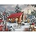 Bits and Pieces – Large 300 Piece Jigsaw Puzzle for Adults – New Friends - Snowy Winter Scene Jigsaw Puzzle by Artist Alan Giana, Completed Puzzle Size: 18