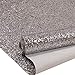 27in by 197in Silver Chunky Glitter Wallpaper, 3D Sparkly Glitter Fabric Wall Paper,Bling Wallcovering (Silver)