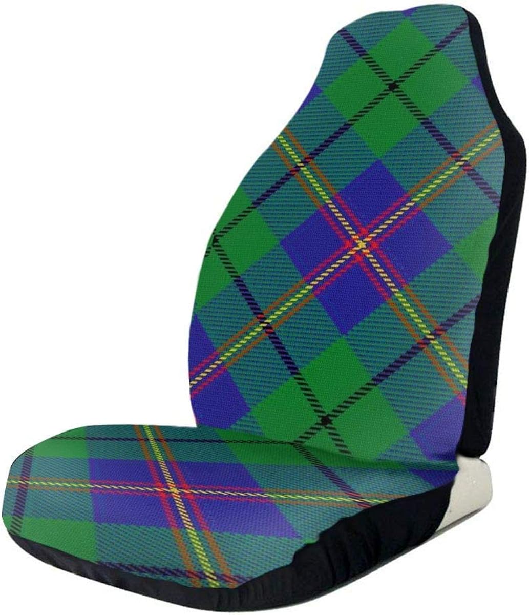 GOSMAO Style écossais Clan Carmichael Tartan Plaid ajustement universel housse de siège de