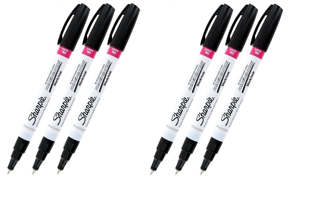 Sharpie Paint Markers white extra fine, 6 Packs Beauty