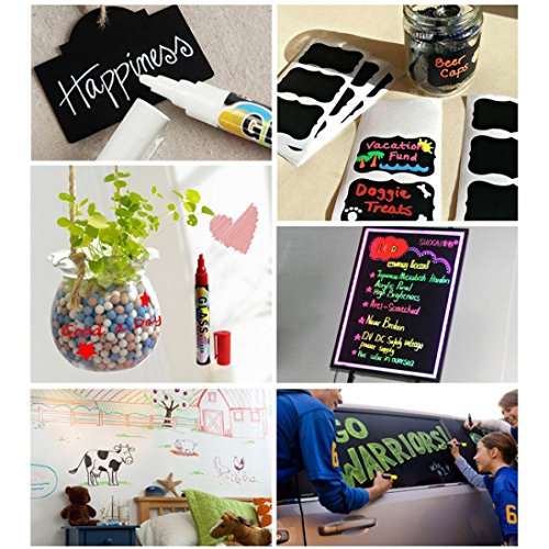 Sympath Chalk Markers Chalkboard Erasable Dustless Water Based Liquid Wet Erase Pen 6mm - Thumbnail 4