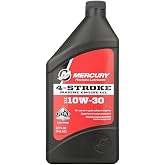 Mercury 10W-30 4-Stroke Mineral Marine Engine Oil, 1 Quart - 8M0078625