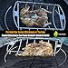 Cave Tools Rib Roast BBQ Rack - Roasting & Cooking Chicken Turkey Hams on Gas or Charcoal Grill Smoker or in Oven - Best Dishwasher Safe Stainless Steel for Barbecue Meat