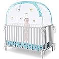 SAMWOO Baby Safety Crib Tent Upgrade Toddler Crib Net, Mosquito Canopy Netting Cover to Keep Baby from Climbing Out, Breathab