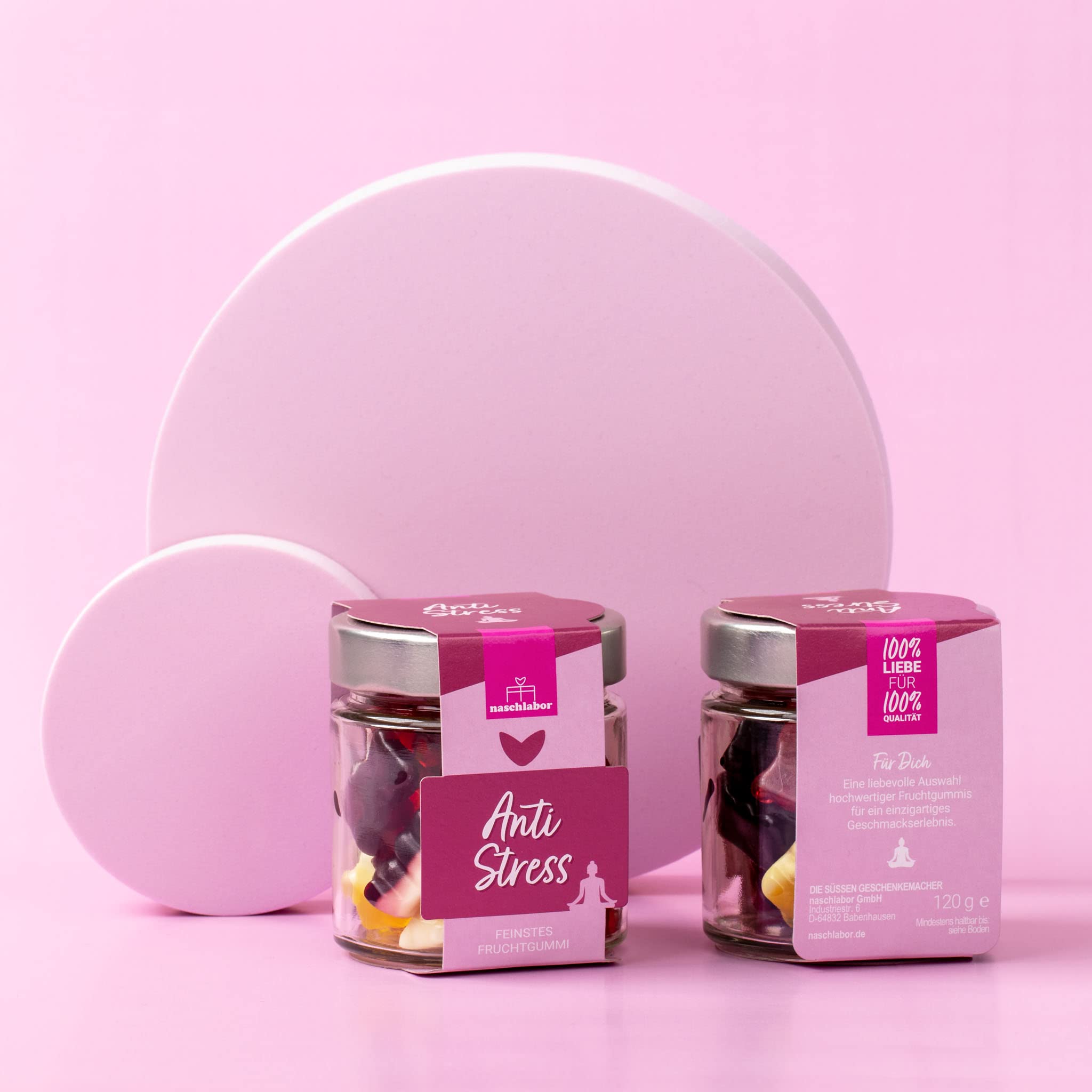 Anti Stress Fruchtgummis | Deine Portion Gummibärchen gegen den Stress | Nervennahrung fürs Büro oder die Uni | Geschenkglas | Anti Stress Gummibärchen im Geschenkglas 3