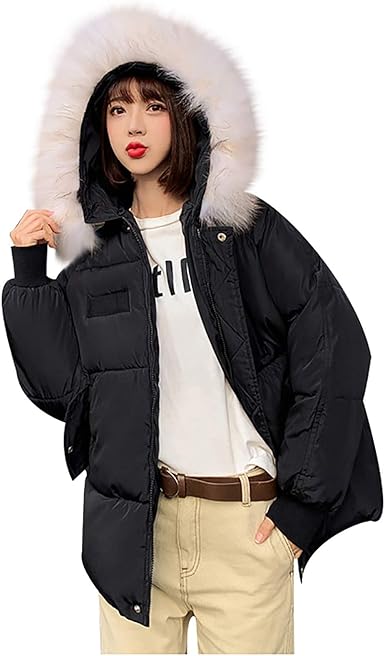 womens winter coats with fur trim hood