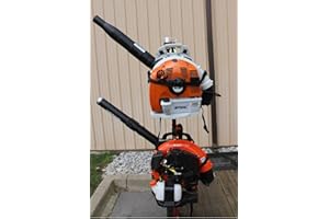 Jungle Jim's 2 Backpack Blower Holder Rack for Lawn & Landscape Trailers – Dual Locking, Adjustable Height, Powder-Coated Steel, Compatible with Stihl, Echo, Husqvarna & More – 2-Year Weld Warranty