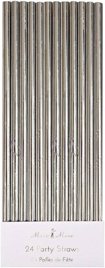 Meri Meri Silver Foil Paper Straws
