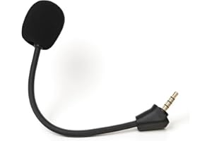 Mic Replacement 3.5mm Detachable Game Microphone for Hyper X Cloud II Wireless Cloud Core Cloud Pro Silver Cloudx, HyperxClou