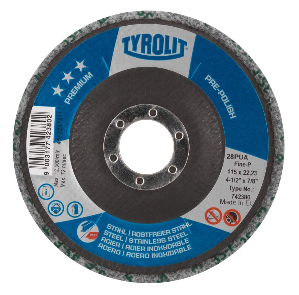 Tyrolit TYR-742382 28 28PUA Medium-Q Polisher 125 x 22.2 mm