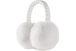 TOBEHIGHER Muffs for Winter Women - Faux Fur Earmuffs, Soft Warm Stylish Ear Muffs for Women Cute Foldable