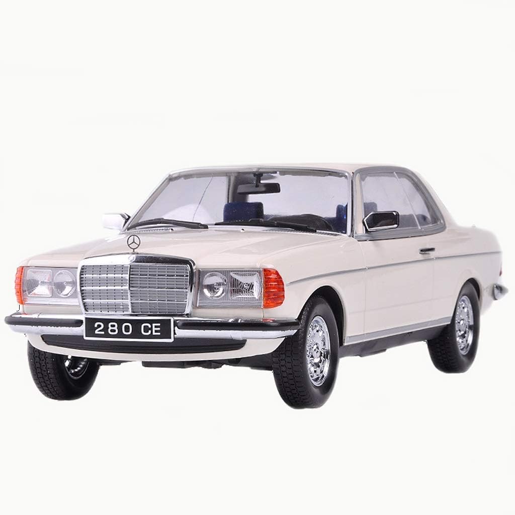 TYZXR 1:18 Original Factory 1980 Mercedes-Benz 280CE W123 Classic Car Simulation Alloy Model Decoration Spot (color : White) boy/girl gift