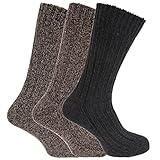 Mens Chunky Boot Socks With Wool (Pack Of 3)