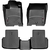 WeatherTech Custom Fit FloorLiners for Acura TLX - 1st & 2nd Row (44734-1-2), Black