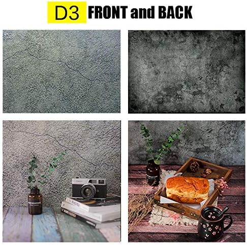 FiVan 33"x22" Double-Sided Deep Wall with Crack Patterns Waterproof Paper Background for Food Cake Jewelry Luxury Cosmetics Fruits Tabletop Photography Pictures FUS-D3