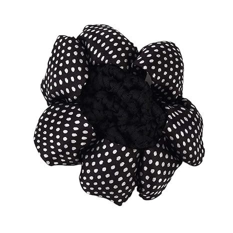 Censhaorme Girl Women Dot Pattern Bun Cover Snood Hair Net Ballet
