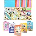 Gigicloud Paper Card Making Kits Colorful Handmade Greeting Card Kits Diy Making Material Set For Birthday Invitation, Thanksgiving, Christmas,Holiday,Baby Shower