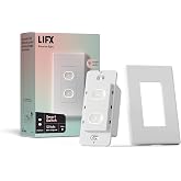 LIFX Smart Switch, in-Wall Wi-Fi Smart Touch Switch (White) | No Hub Needed, Matter Enabled, Works with Google &amp; Apple Home, Single-Pole, Neutral Wire Required, for standard &amp; smart bulbs