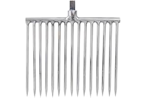 Fishing Spear, 15 Prong Stainless Steel Harpoon Fish Spear Gig Fork for Outdoor Tackle Barbed Diving Spears Gaffs