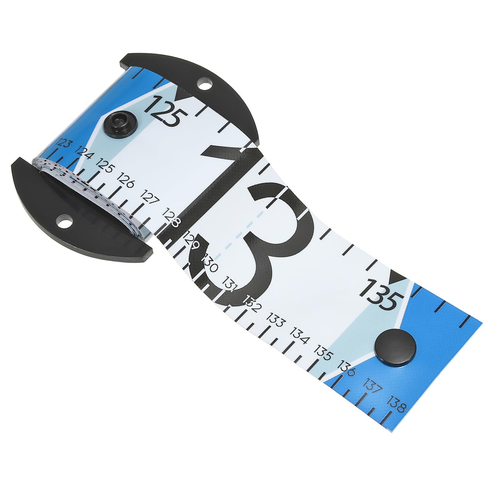 PATIKIL Fish Ruler, 53 Inch Fish Measuring Tape Flexible Waterproof Portable with Winding Shaft for Fishing Boat Kayak Workbench, Blue