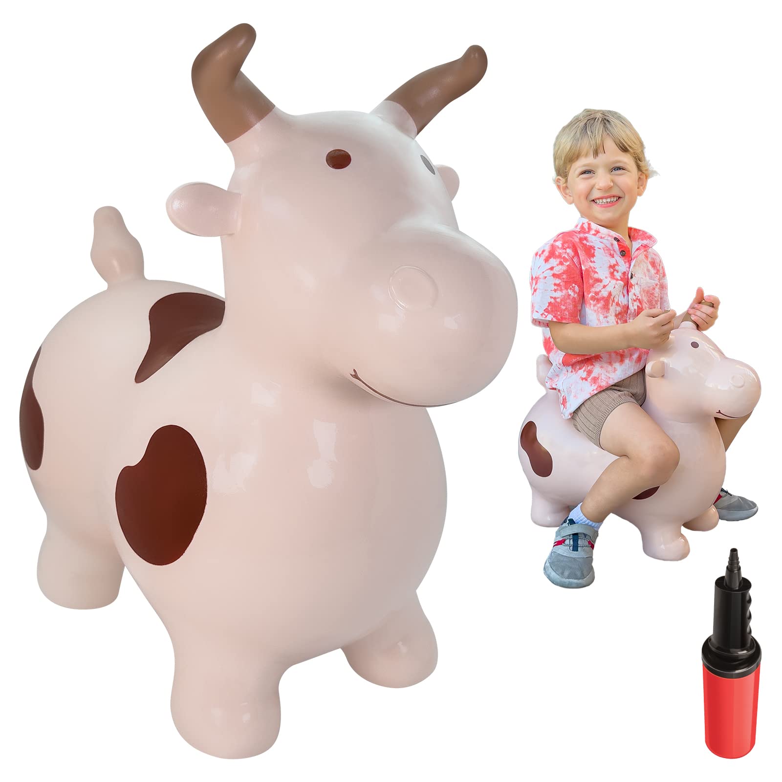 Photo 1 of WALIKI Bouncy Horse Hopper | Benny The Jumping Bull Inflatable Hopping Pony for Toddlers