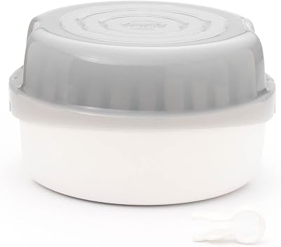 MAM Microwave Steriliser I Grey, 6 Bottles, 5 Minutes, Steam or Cold Water