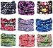 Kingree 9PCS Outdoor Magic Scarf for ATV/UTV riding, Seamless Bandanas Tube, High Elastic Headband with UV Resistance