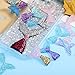Blulu 60 Pieces Mermaid Tail Slime Charms Resin Flatback Glitter Slime Beads for Scrapbooking Jewelry Making DIY Crafts, 10 Colors