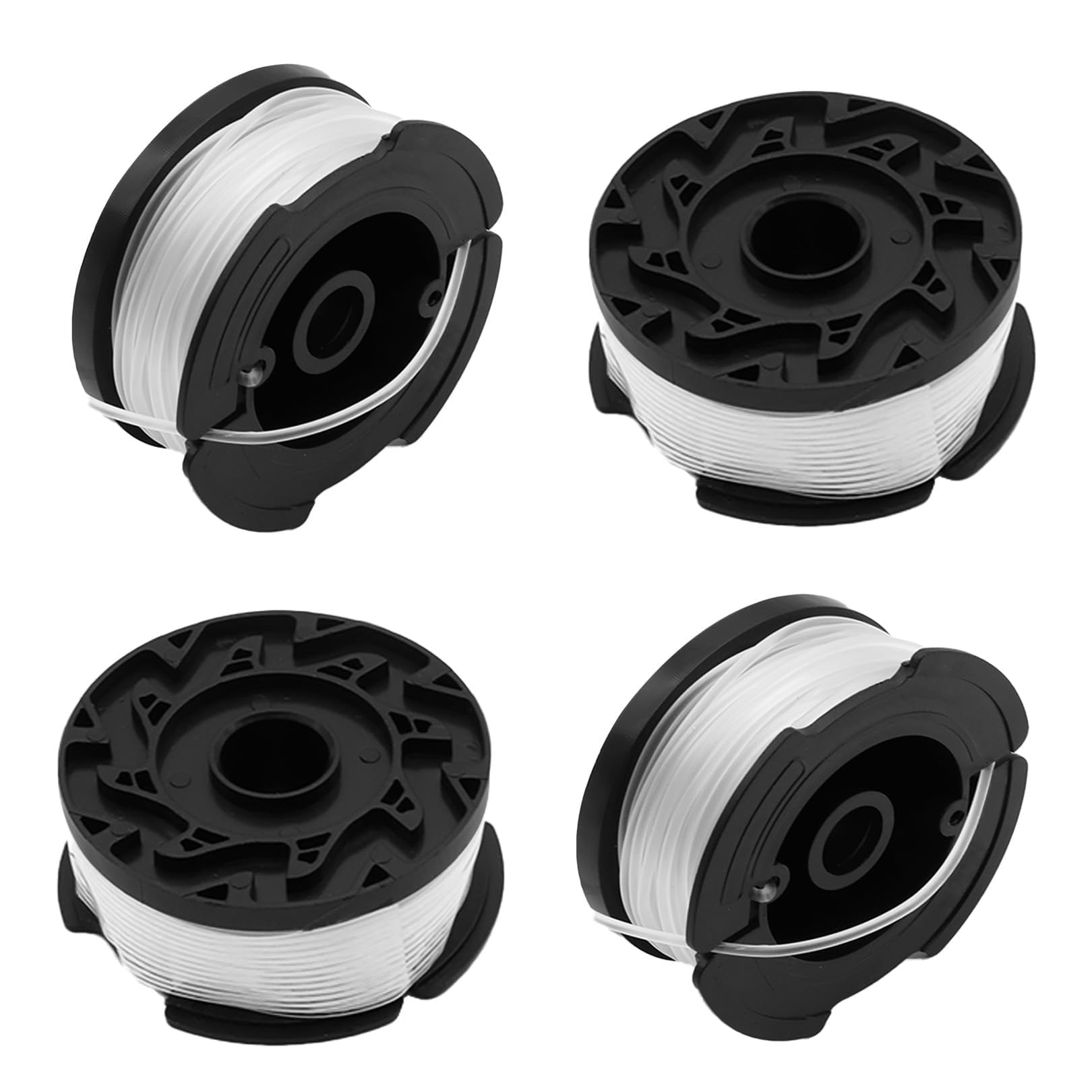 4Pcs Strimmer Spool Line Compatible with Black and Decker ST5530-GB GLC3630L20-GB STC1820PC-GB BESTA525-GB A6481 A6485 Grass Strimmer Wire Spool Line Φ1.6mm,40m Reflex Trimmer Spools Replacement