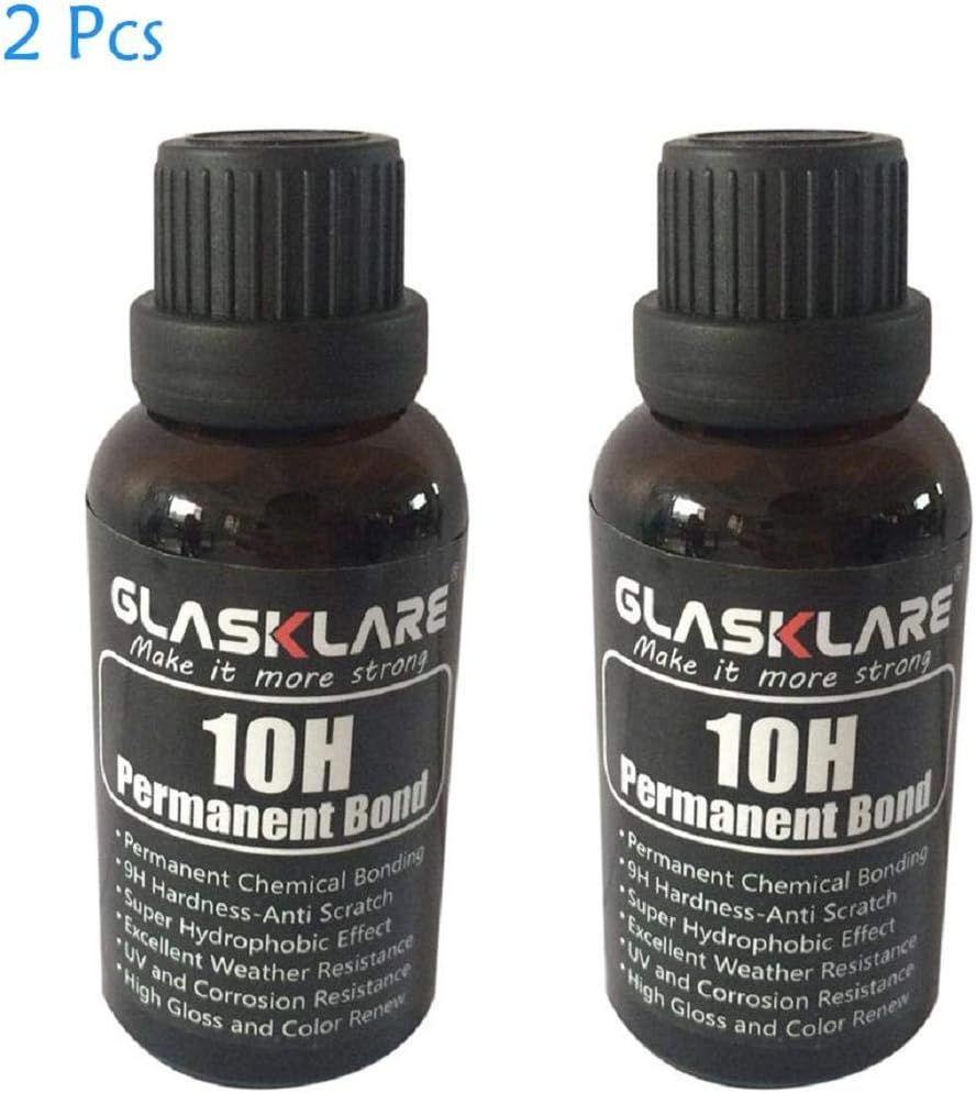 Vacally 2Pcs 10H Hardness Liquid Ceramic Coat - Make Your Vehicle Look Like Brand New Again - Premium Quality Car Wash and Car Polish Solution Super Hydrophobic Glass Coating Car Polish