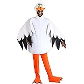 Little Mermaid Scuttle Adult Costume | Officially Licensed Disney Seagull Winged Bodysuit, Pants, Shoe Covers