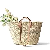 FRENCH BASKET with double flat leather