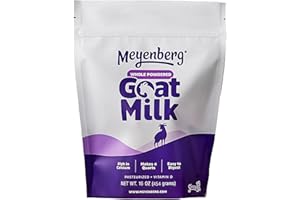 Meyenberg Whole Powdered Goat Milk, 16oz pouch, Amazon Exclusive, Kosher, Gluten Free, 1pk