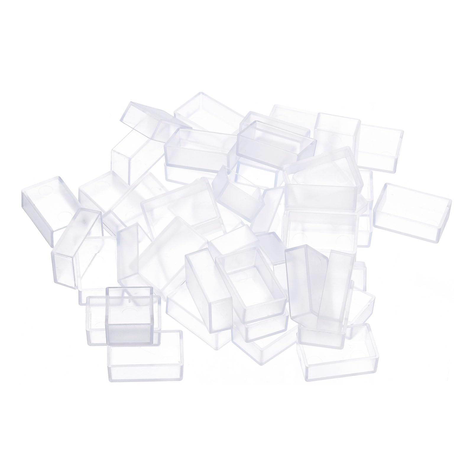 PATIKIL 3.2ml Watercolor Pans, 48 Pack Empty Full Pans Plastic Watercolor Tins for Watercolor Oils Acrylic Painting Travel Tin Case Palette, Clear