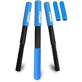 HIPULX 3 PCS Thread File Set - 5140 Alloy Steel SAE &amp; Metric Thread Files with Ergonomic Handle - Professional Thread Restorer Kit Repair Tool for Automotive, Plumbing &amp; Industrial Use