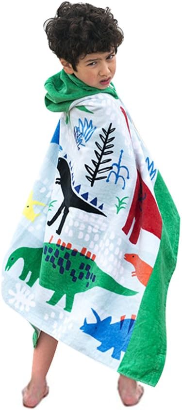 dinosaur hooded bath towel