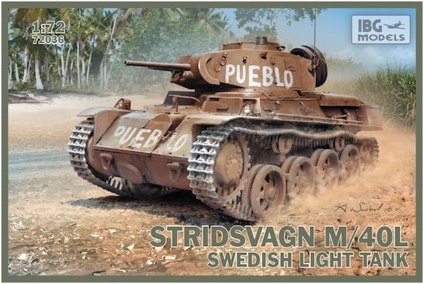 IBG Models 1/72 Stridsvagn M/40 L Swedish light tank # 72036 by IBG Models