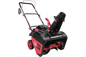 PowerSmart Snow Blower Gas Powered 21-Inch Single-Stage 212cc Engine with Recoil Start, Compact Lightweight Design