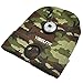 Rechargeable LED Light Winter Hat，Comfortable Light up Beanie, Rechargeable LED Light Winter Hat，Comfortable Light up Beanie, Camouflage GreenRechargeable LED Light Winter Hat，Comfortable Light up