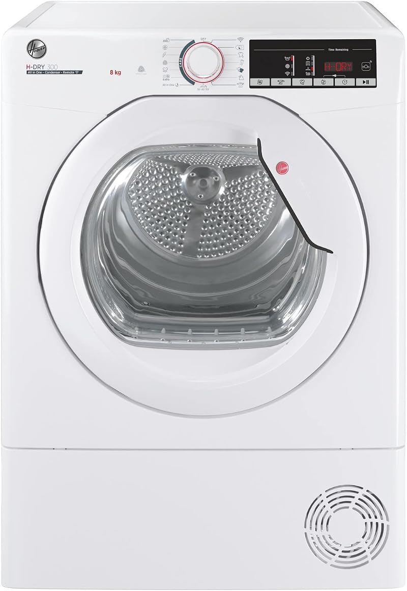 Hoover HLEC8TG Freestanding Condenser Tumble Dryer 8kg WiFi Sensor Dry
