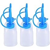 30ml Tip Glue Bottle,6 Pcs Needle Tip Glue Bottles Plastic Dropper Bottles Needle Tip Squeeze Glue Bottles for Paint Quilling