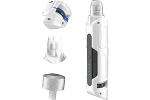 PAPIFEED 6-Speed Dog Nail Grinder Quiet, Silent Groom Pro with 2 LED Lights & Dust-Proof Cover, Nail Grinder for Large/Medium/Small Dogs & Cats, Rechargeable Type-C Charging - White