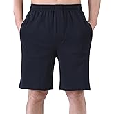 Zoulee Men's 9" Lightweight Jersey Shorts Front Zipper